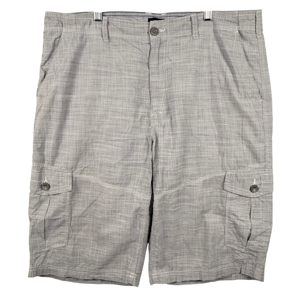 Helix 40 Cargo Shorts Cotton‎ Crosshatch Textured Utilitarian Y2K 90s Gorpcore
